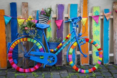 Buntes Fahrrad