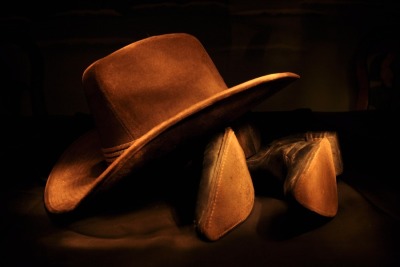 Cowboyhut und Stiefel