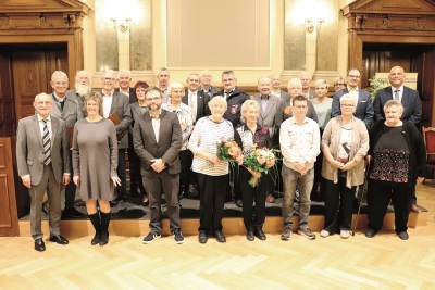 Die diesjährigen ausgezeichneten Ehrenamtlichen.