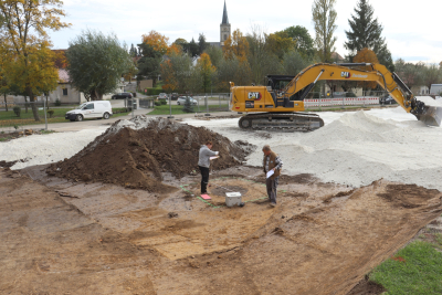 Ausgrabung und Bauarbeiten in Altkirchen im Jahr 2021