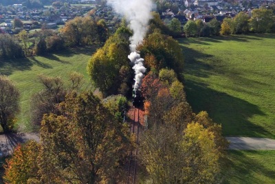 Kohlebahn im Herbst