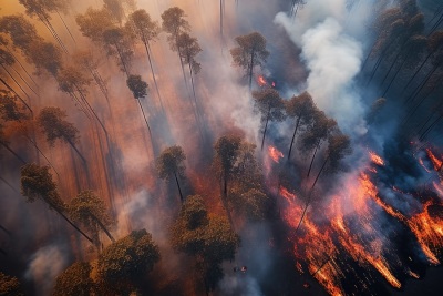 Waldbrand Symbolbild