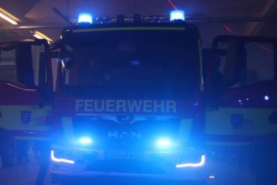 Feuerwehreinsatz mit Blaulicht
