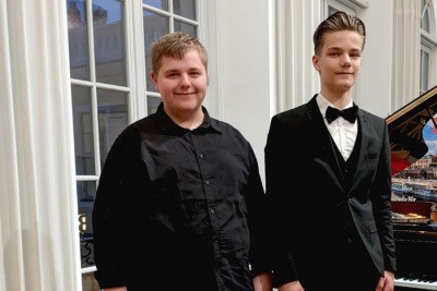 Johannes Rudolph (links) und Karl Seyffarth