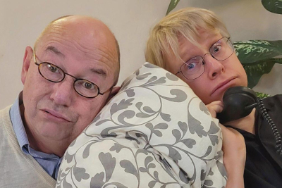 Thomas Puppe und Markus Tanger im Stück Büroschlaf