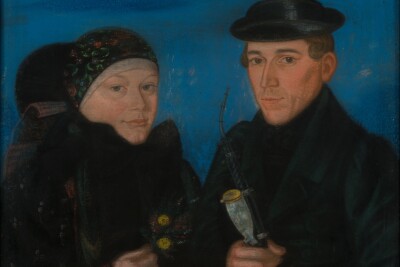 Friedrich Mascher, Altenburger Bauernpaar, um 1860