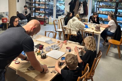 Töpfer-Workshop im Atelier Blaue Flut