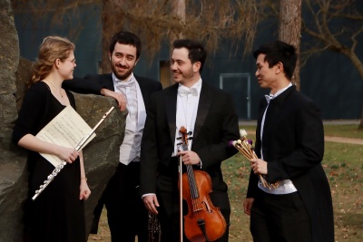 Kammerkonzert mit v.l.n.r. Lena Beitelhoff, Hugo Carnicero Sanabre, Danilo Malagón Almagro, David Dong