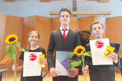 v. l. Alexandra Mellinghoff, Karl Seyffarth und Anton Dietze, Foto: Familie Seyffarth